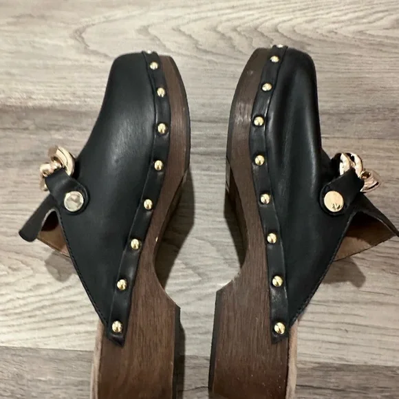 RUSSELL & BROMLEY Dellabosco Chain Closed Toe Clog Size 38 U.S. 7- NWOT - Picture 4 of 5